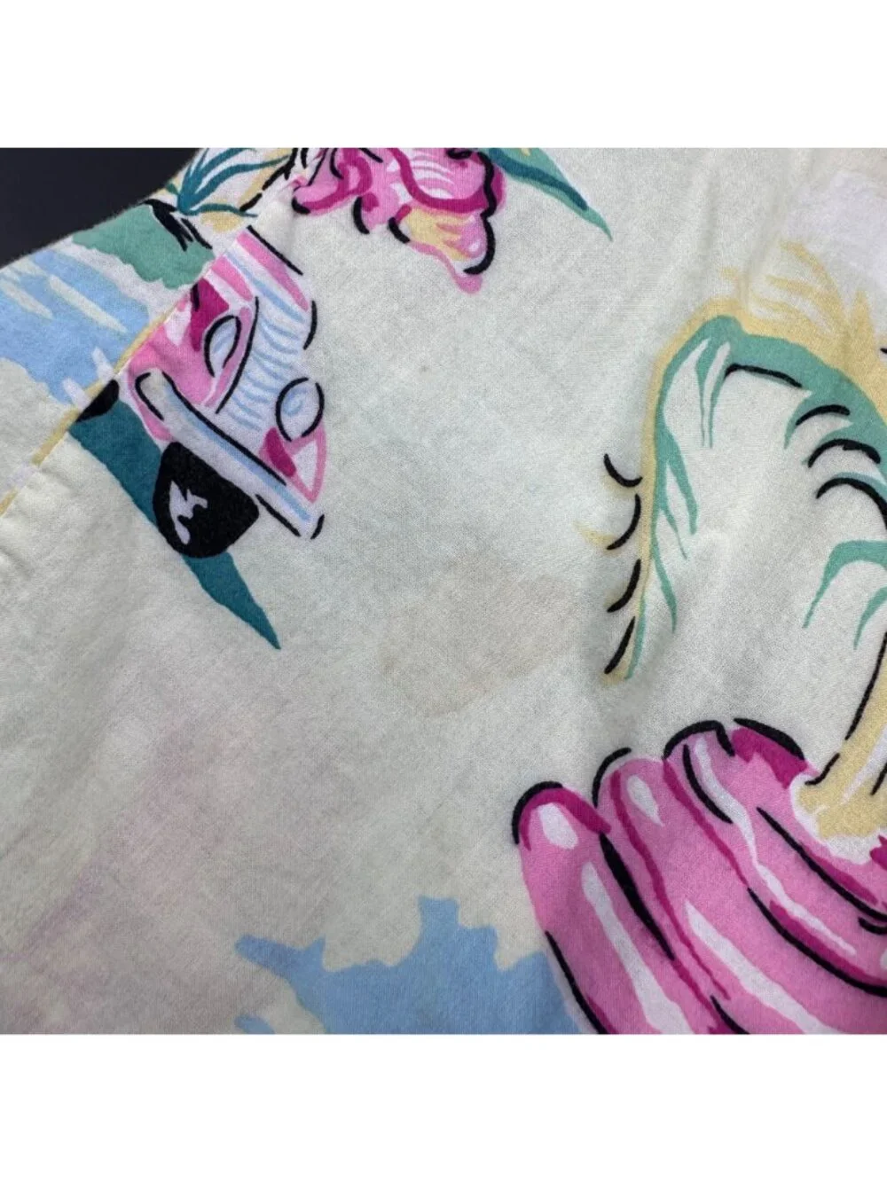 Womens Cotton Pajama Set PJ Salvage Tropical Hula Girl Beach Size Small READ - Picture 10 of 15